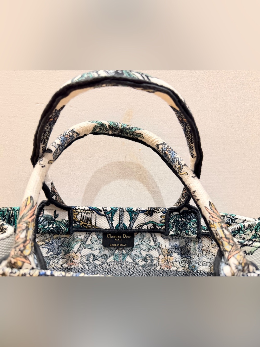 Christian Dior Canvas Toile de Jouy Tote NWOT - Picture 9 of 16